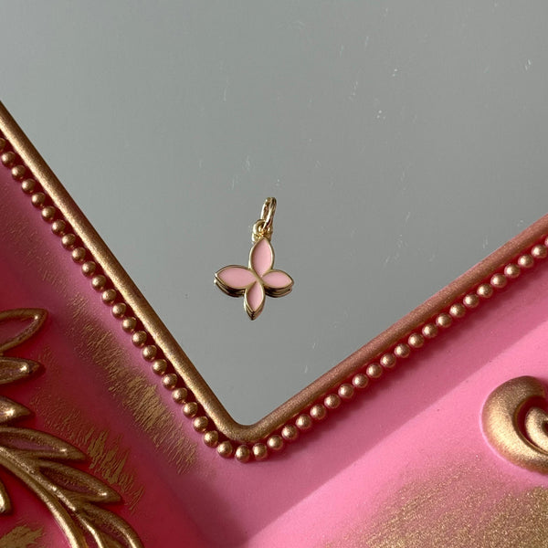 Charm Mariposa Esmaltado Colores Baño de oro