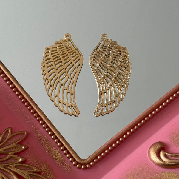 Charm Maxi Ala Baño de oro
