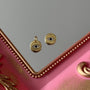 Charm Medalla Ojo Protector Circones Baño de oro