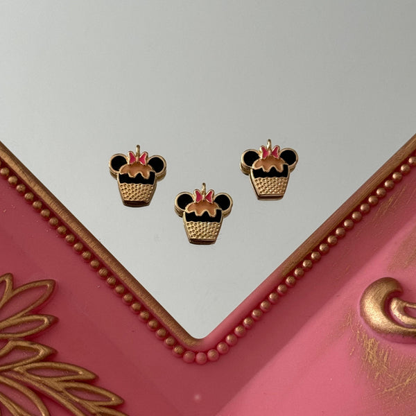 Charm Minnie Esmaltado Baño de oro