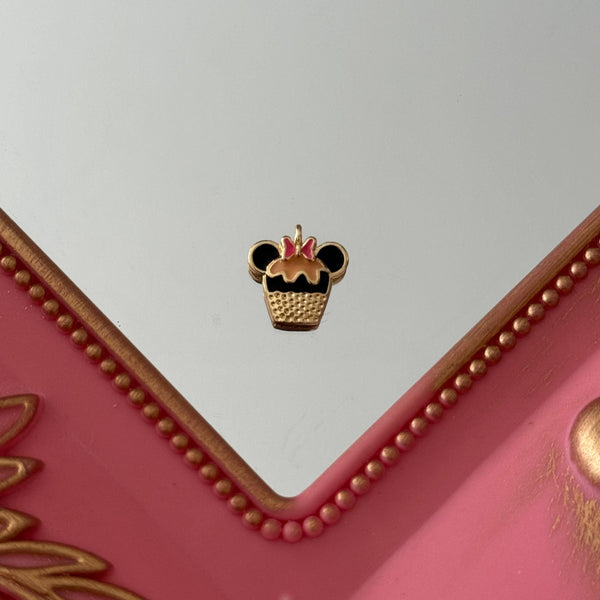 Charm Minnie Esmaltado Baño de oro