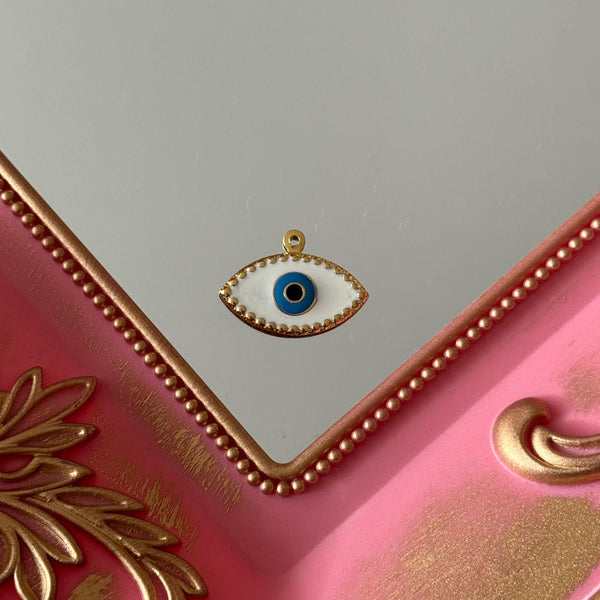Charm Ojito Protector Esmaltado Baño de oro