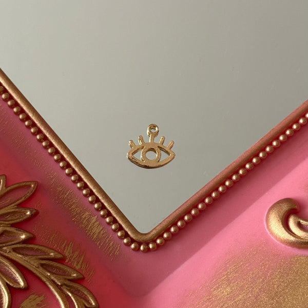 Charm Ojo Figura Baño de oro