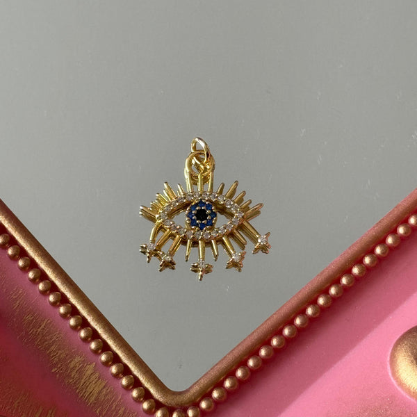 Charm Ojo Protector Circones Baño de oro