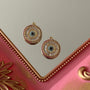 Charm Ojo Protector Circones y Cristales Baño de oro