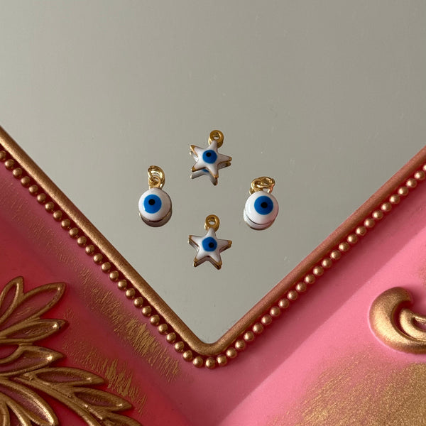 Charm Ojo Protector Formas Baño de oro