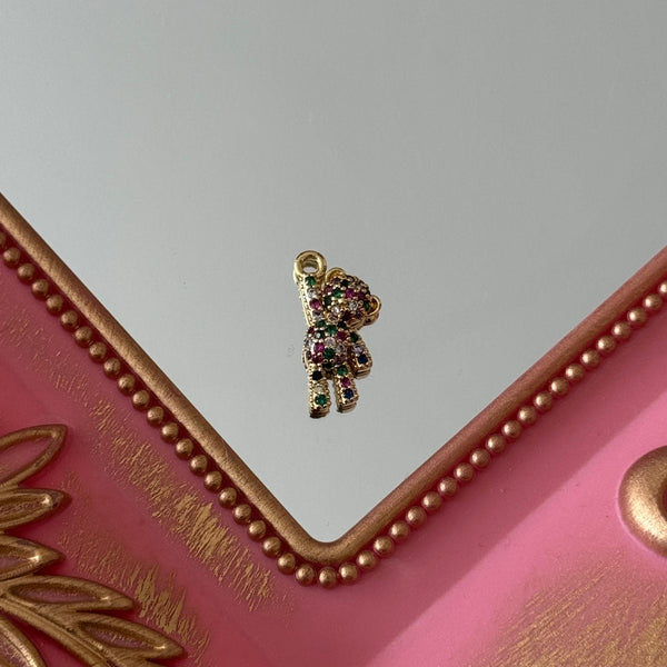 Charm Osito Circones de Colores Baño de oro