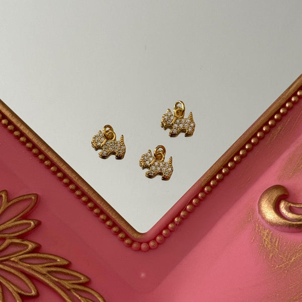 Charm Perrito Circones Baño de oro