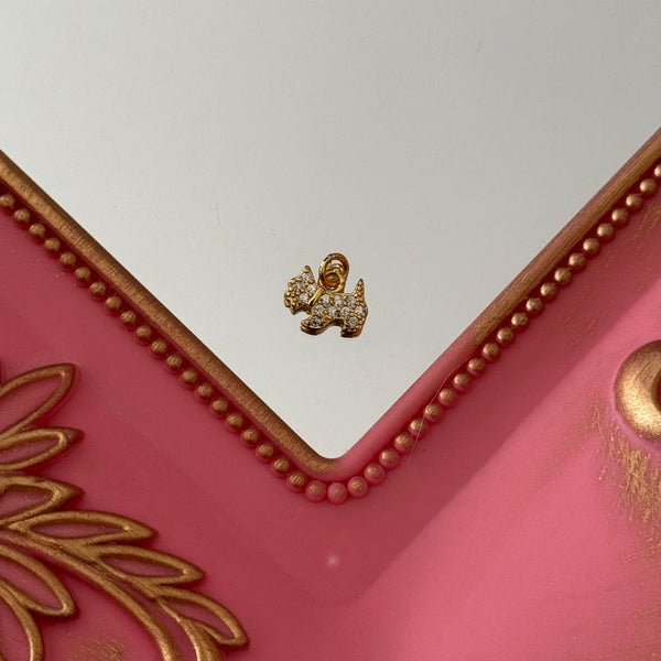 Charm Perrito Circones Baño de oro