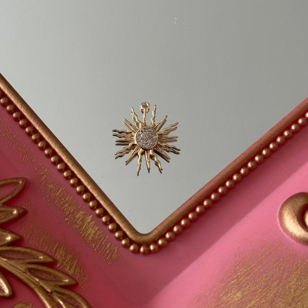Charm Solcito Circones Baño de oro