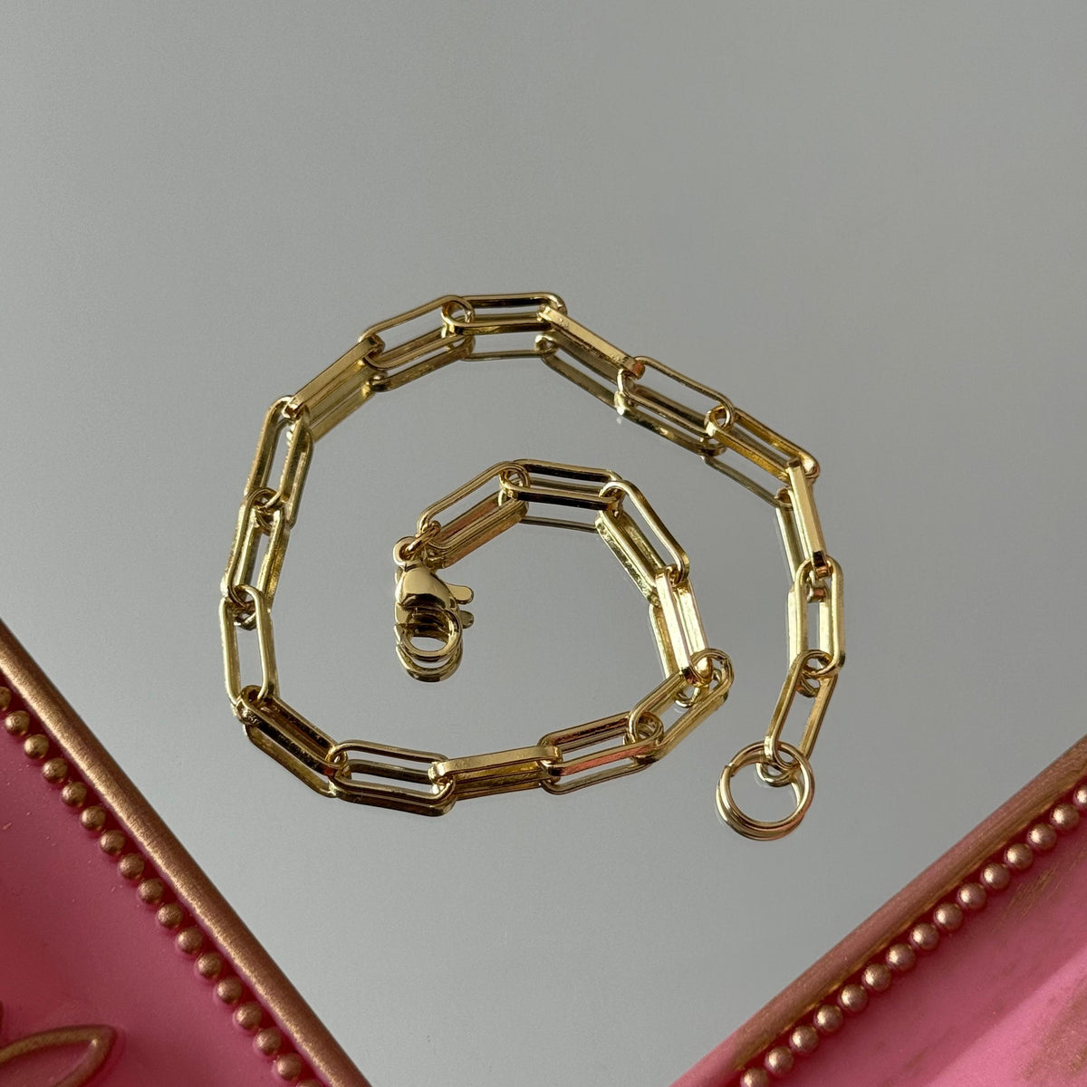 Pulsera para Charms Modelo 3 Baño de oro