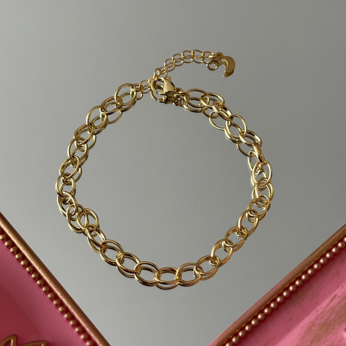 Pulsera para Charms Modelo 5 Baño de oro