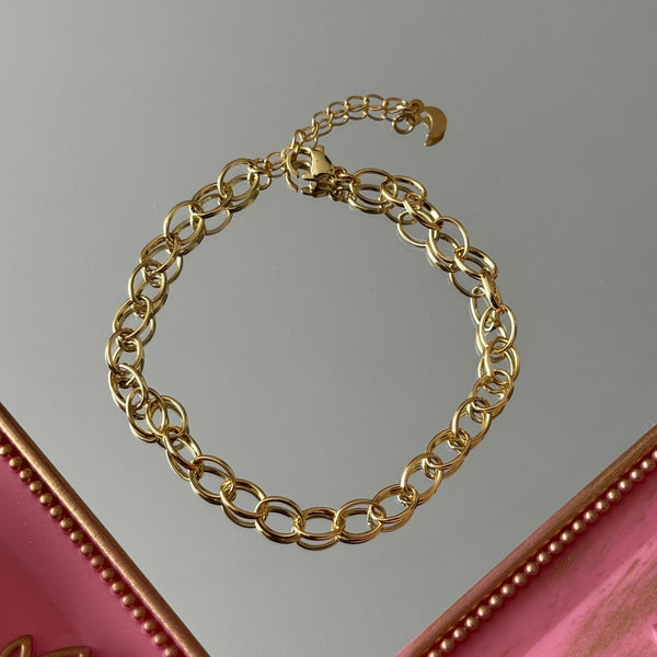 Pulsera para Charms Modelo 5 Baño de oro