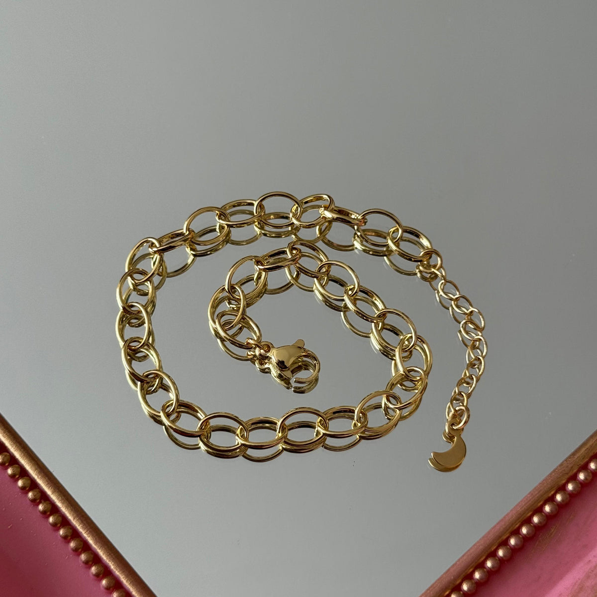 Pulsera para Charms Modelo 5 Baño de oro
