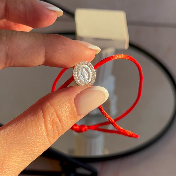 Pulsera Roja Virgen de Los Milagros Circones