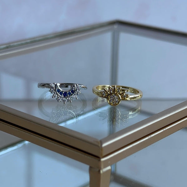 Set Anillos Sol y Luna