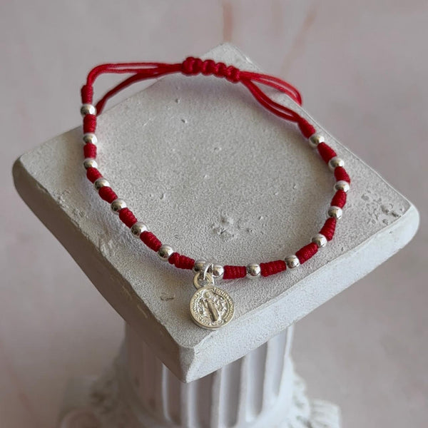 Pulsera Roja San Benito con Balines II