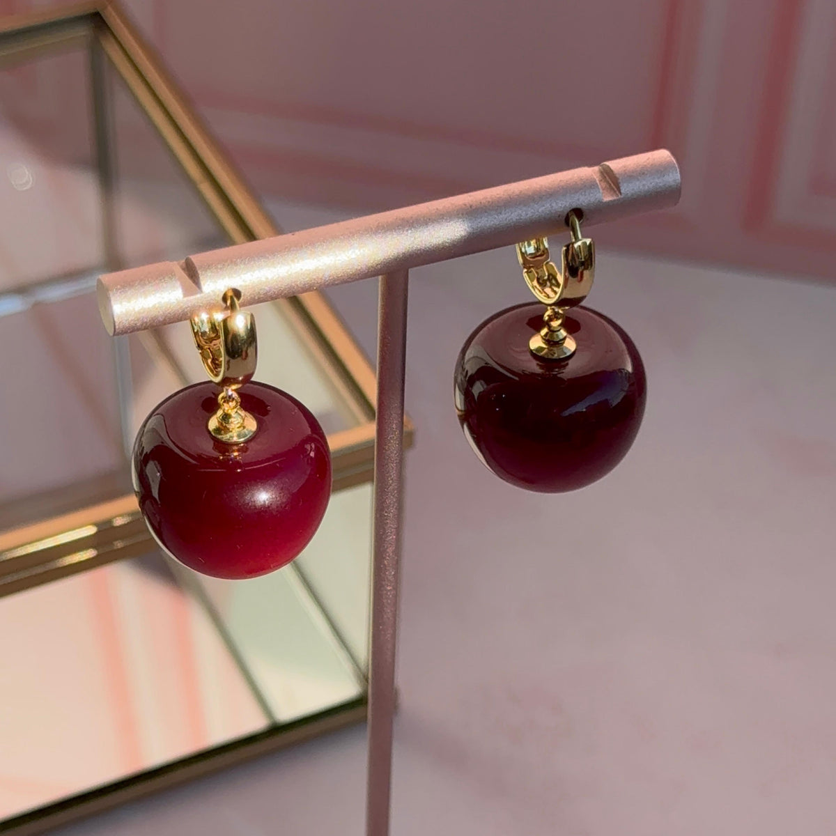 Aros Argolla Cereza