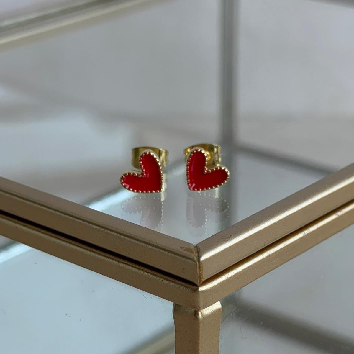 Aros Corazón Red