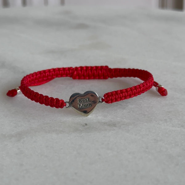 Pulsera Roja Best Mum