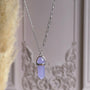 Collar Cuarzo Violeta Plata 925