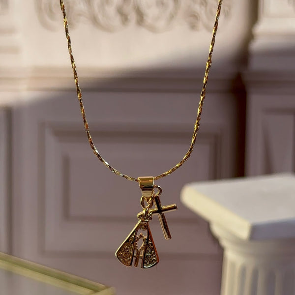 Collar Virgen del Valle y Cruz