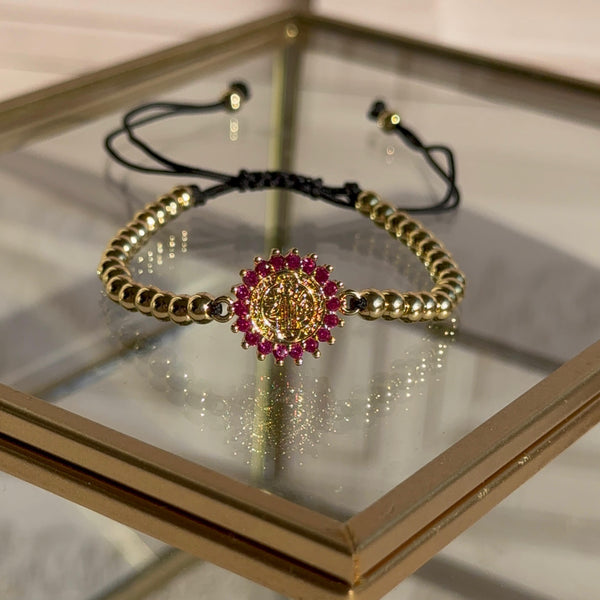 Pulsera Negra Balines San Benito