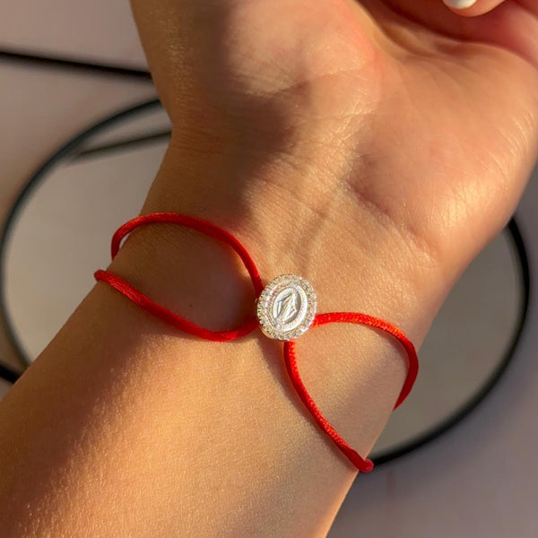Pulsera Roja Virgen de Los Milagros Circones