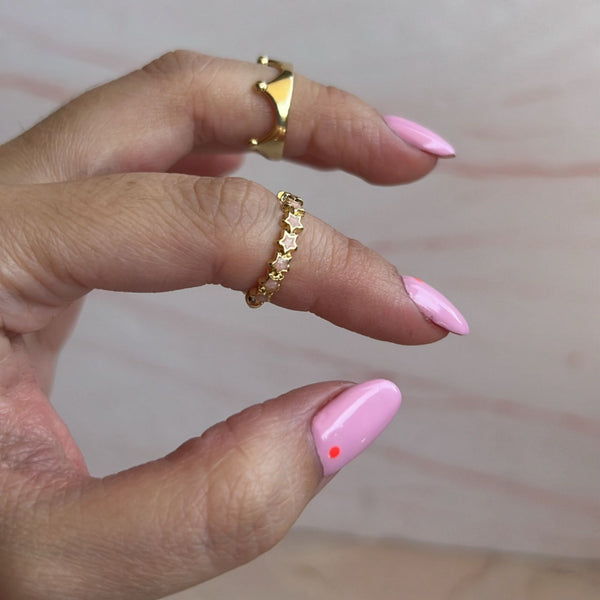 Anillo Midi - Estrellas / Corona