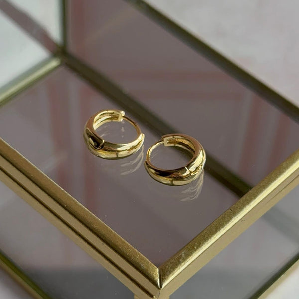 Aros Argolla Perla - Simple