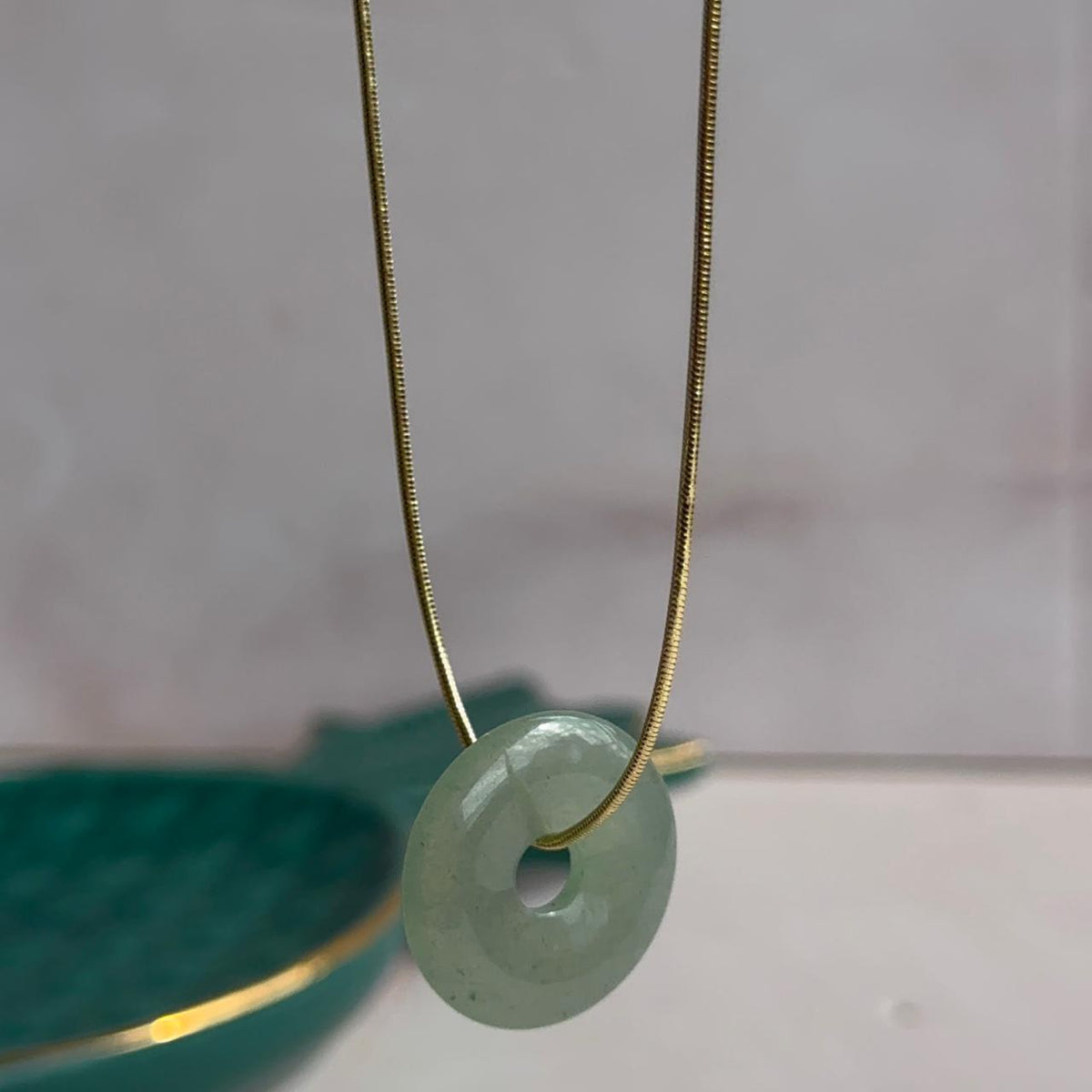 Collar Piedra Cuarzo Verde