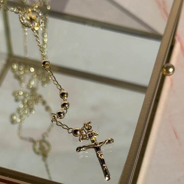 Collar Rosario Virgen de los Milagros y Cruz