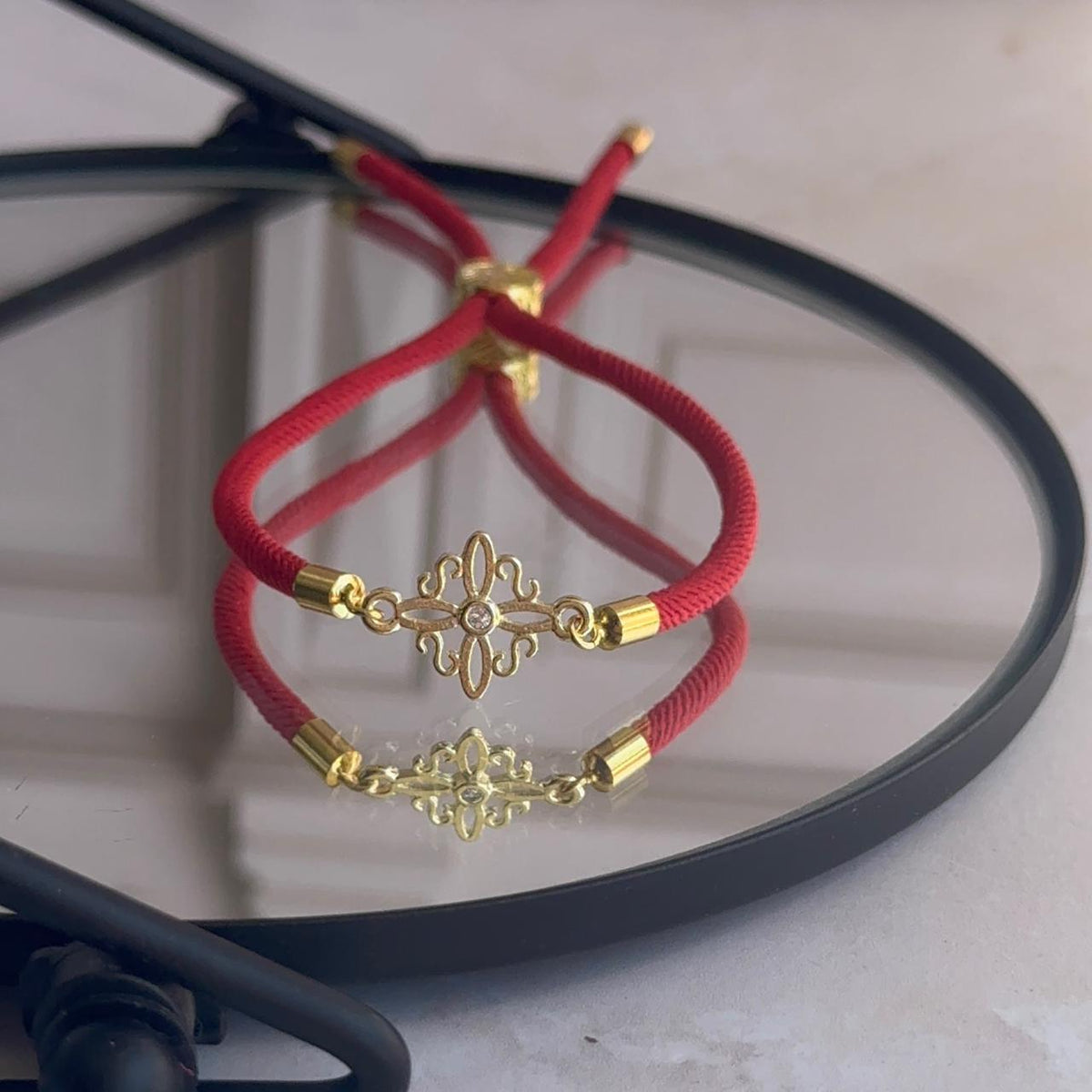 Pulsera Nudo de Bruja - Baño de oro