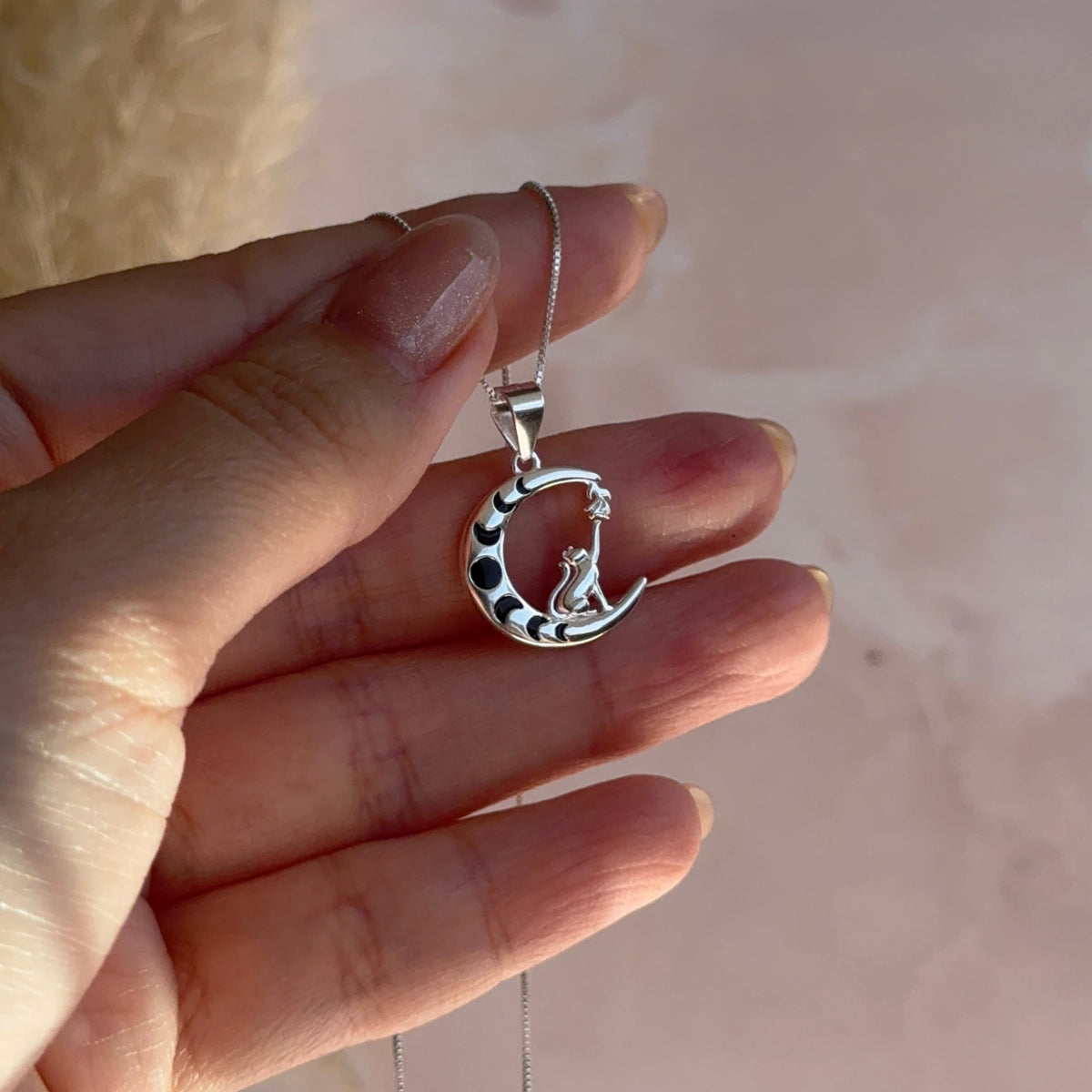 Collar Gato y Lunas