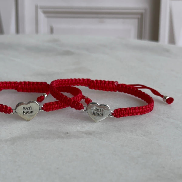 Pulsera Roja Best Mum