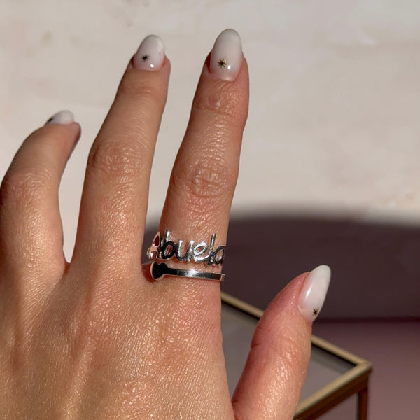 Anillo Abuela Plata 925