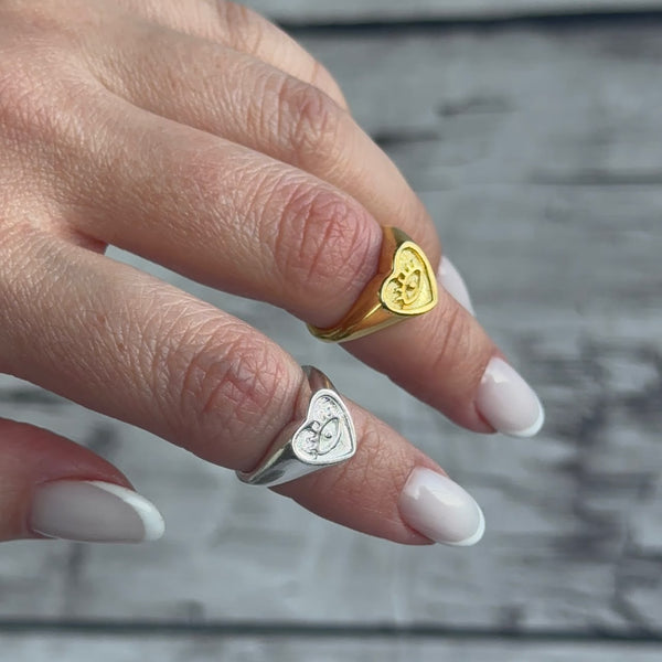 Anillo Midi - Corazón Ojito