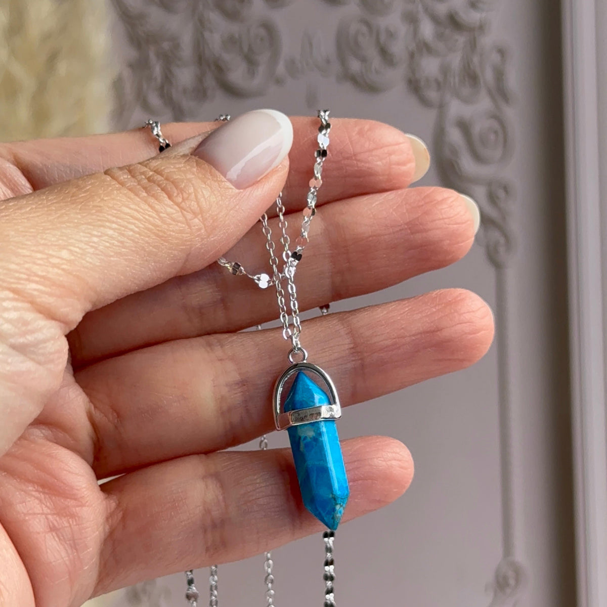 Collar doble Cuarzo Turquesa Plata 925
