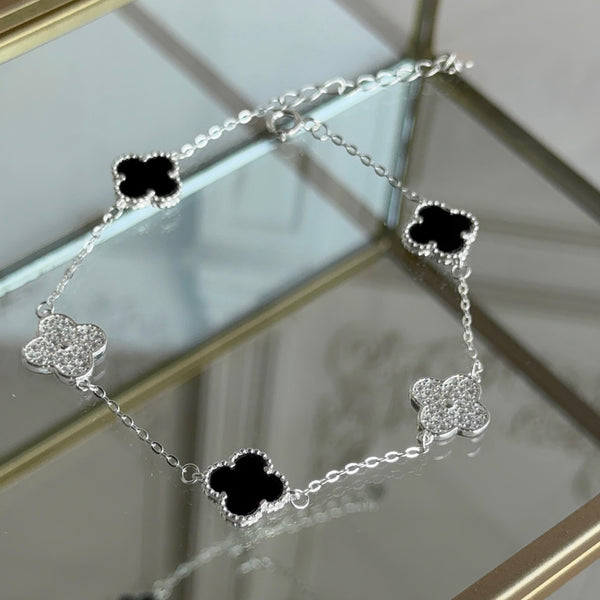 Pulsera Trébol Circones Plata 925