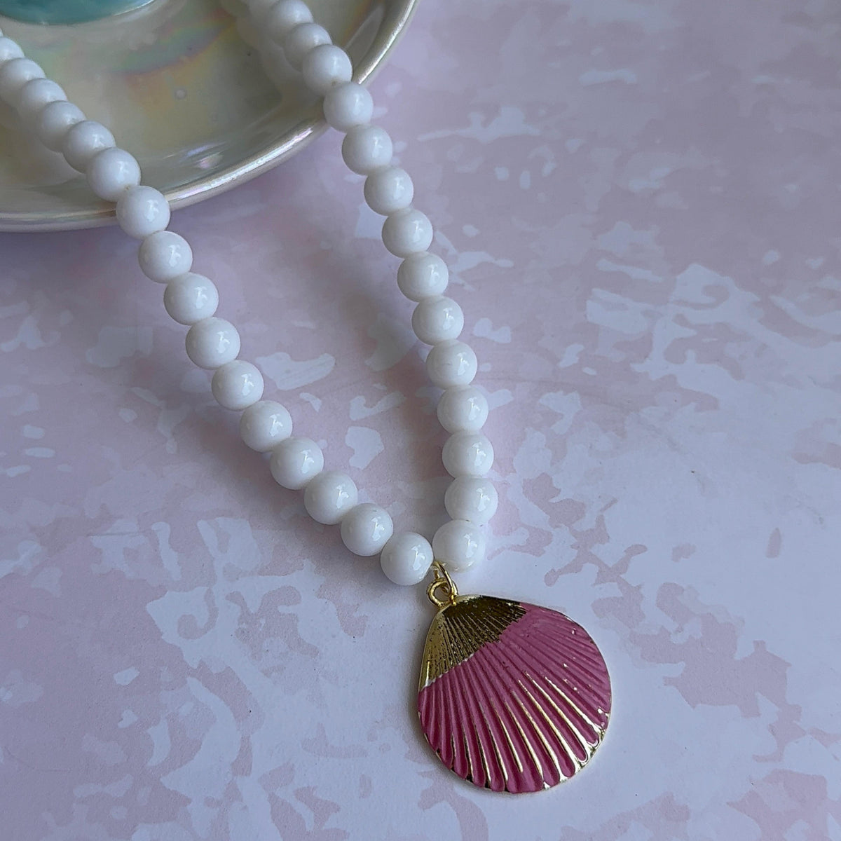 Collar Almejita de Mar Esmaltada