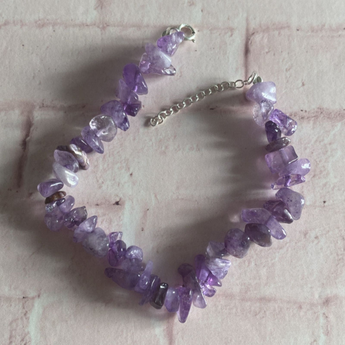Pulsera Chips Cuarzo Amatista