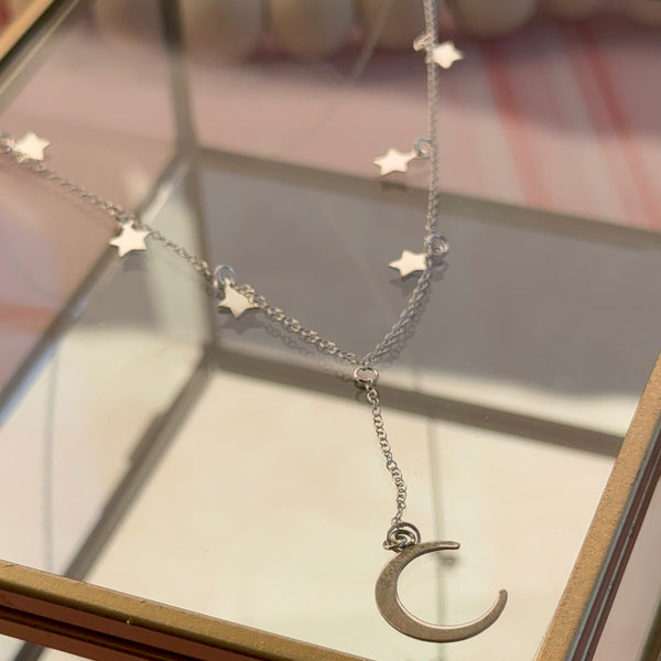 Collar Luna y Seis Estrellas