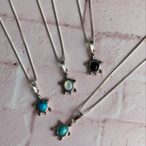 Collar Tortuguita de Mar Plata 925