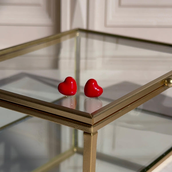 Aros Corazón Esmaltados