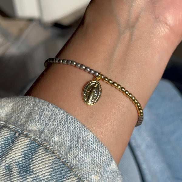Pulsera Bicolor Virgen de los Milagros