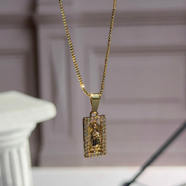 Collar Virgen de Guadalupe Rectangular Circones