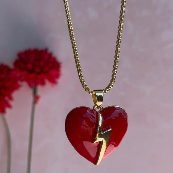 Collar Corazón Rayo