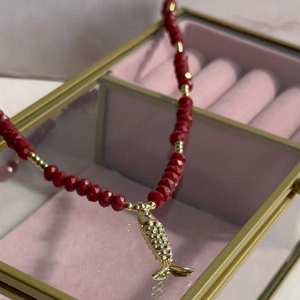 Collar Cristales Pez