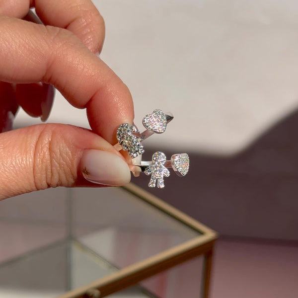 Anillos Corazón Hijo-Hija Circones