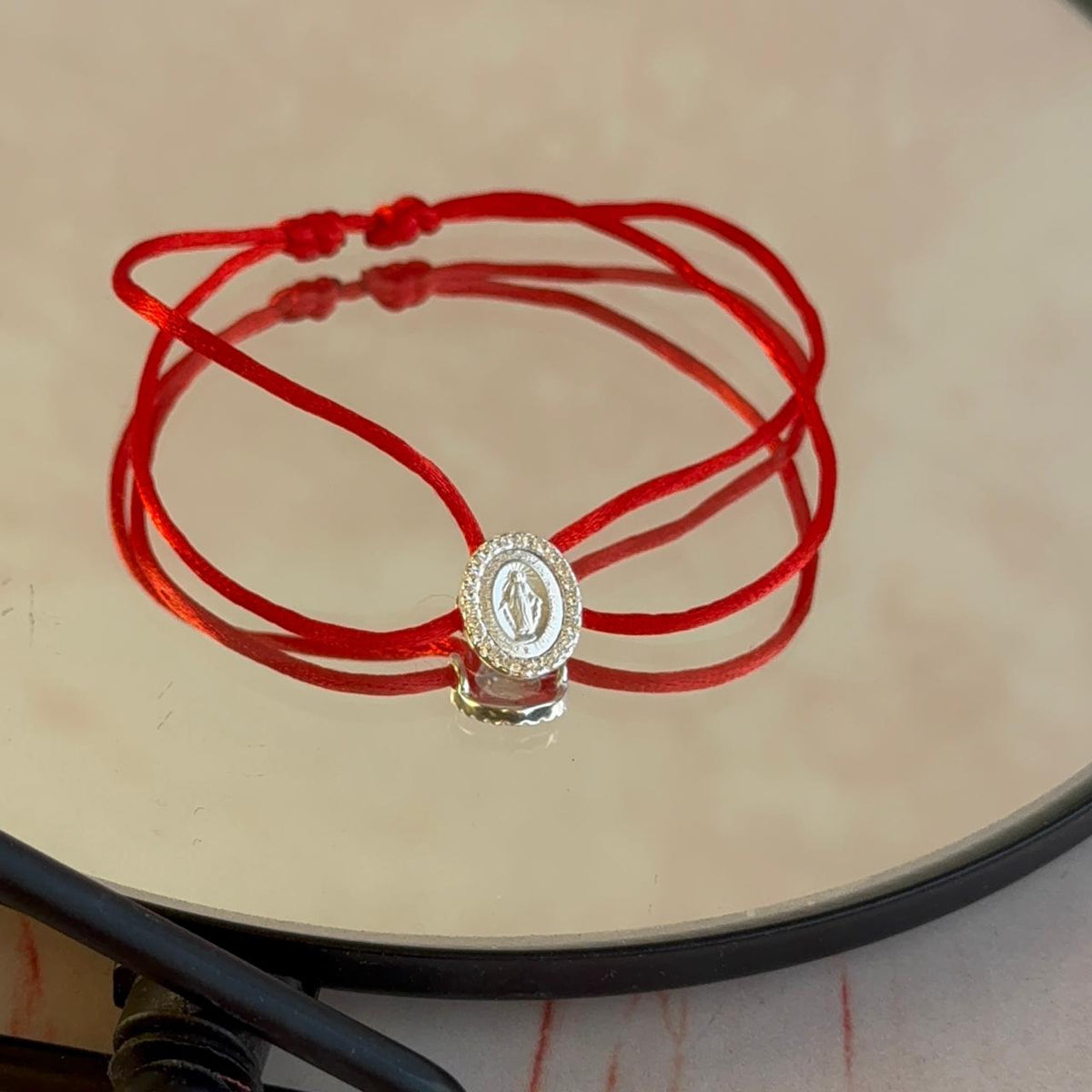 Pulsera Roja Virgen de Los Milagros Circones